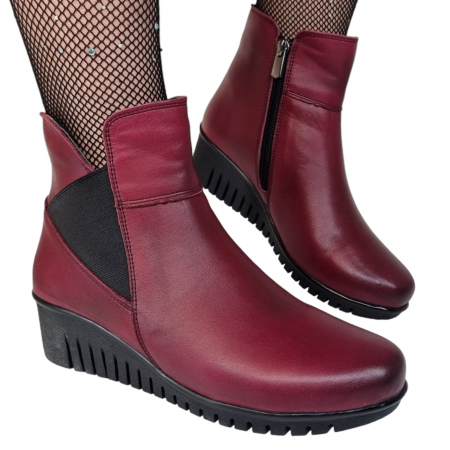 Ghete Casual Pentru Femei - Ghete Damă Casual Din Piele Naturală 8686