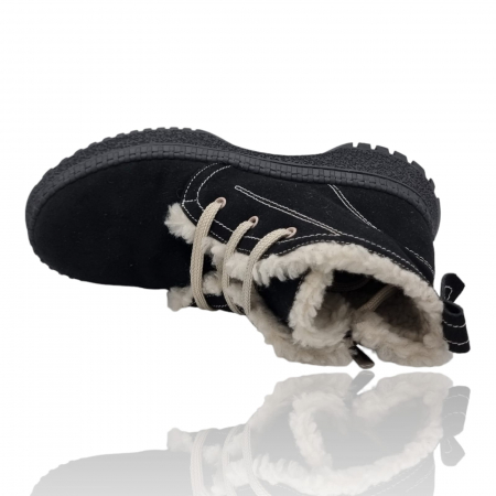 Ghete Damă Casual Din Piele Naturală Neagră Vel 30323 [1]