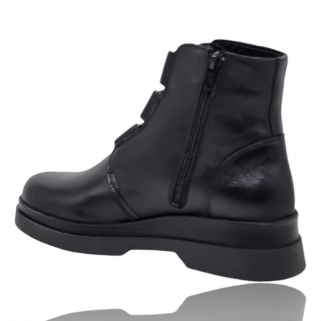 Ghete Damă Casual Din Piele Naturală Neagră 8775 [9]