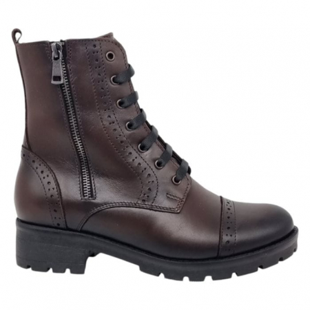 Ghete Casual Pentru Femei - Ghete Damă Casual Din Piele Naturală Maro 8790
