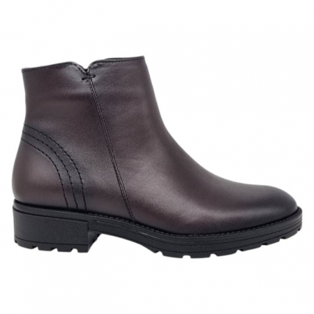 Ghete Casual Pentru Femei - Ghete Damă Casual Din Piele Naturală Maro 8794