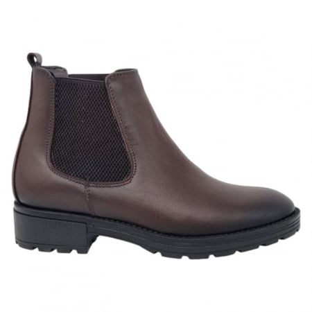Ghete Casual Pentru Femei - Ghete Damă Casual Din Piele Naturală Maro 8797