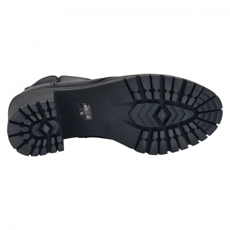Ghete Damă Casual Din Piele Naturală Neagra 8530 [2]
