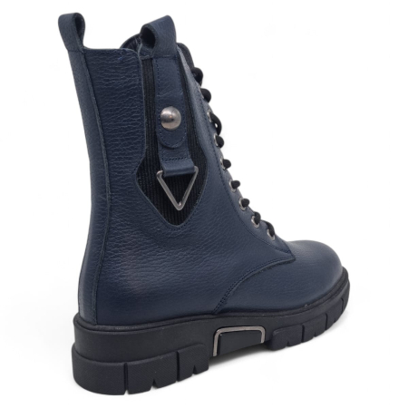 Ghete Damă Casual Din Piele Naturală Blue 30370 [4]