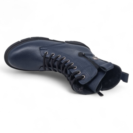 Ghete Damă Casual Din Piele Naturală Blue 30370 [6]