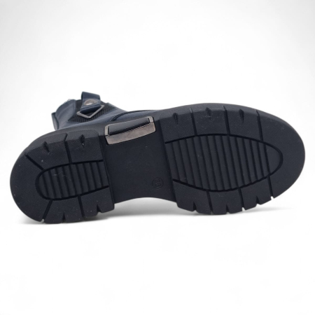 Ghete Damă Casual Din Piele Naturală Blue 30370 [7]