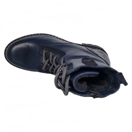 Ghete Damă Casual Din Piele Naturală Blue 30166 [3]