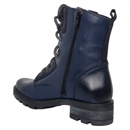 Ghete Damă Casual Din Piele Naturală Blue 30166 [1]