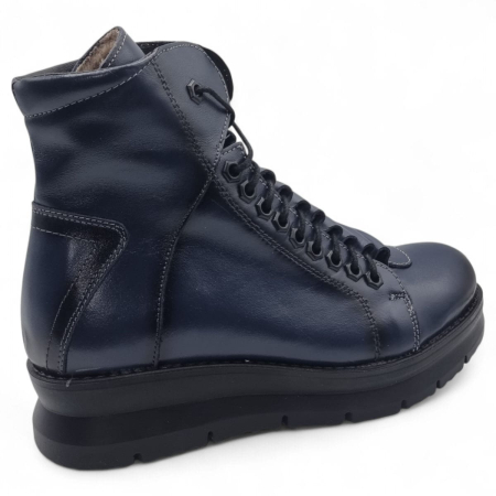 Ghete Damă Casual Din Piele Naturală Blue 30264 [2]