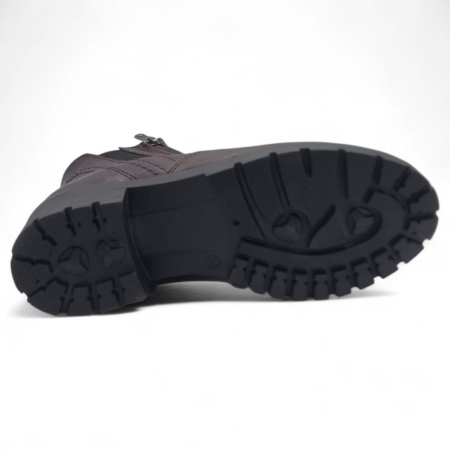 Ghete Damă Casual Din Piele Naturală Bordo 30238 [6]