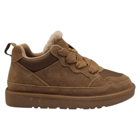 Femei - Ghete Damă Casual Din Piele Naturală Camel 8782