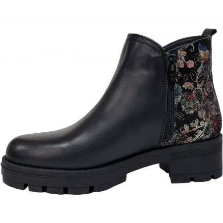 Ghete Damă Casual Din Piele Naturală Neagră 8548 [5]