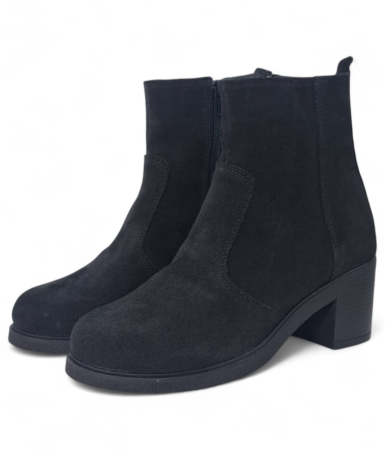 Ghete Damă Casual Din Piele Naturală Neagră Vel 30403 [5]