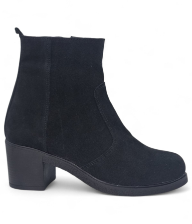 Femei - Ghete Damă Casual Din Piele Naturală Neagră Vel 30403