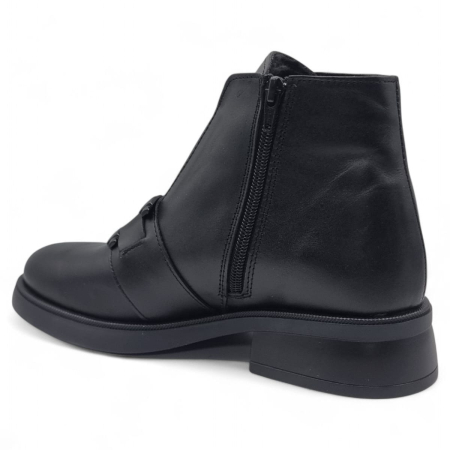 Ghete Damă Casual Din Piele Naturală Neagră 30401 [4]