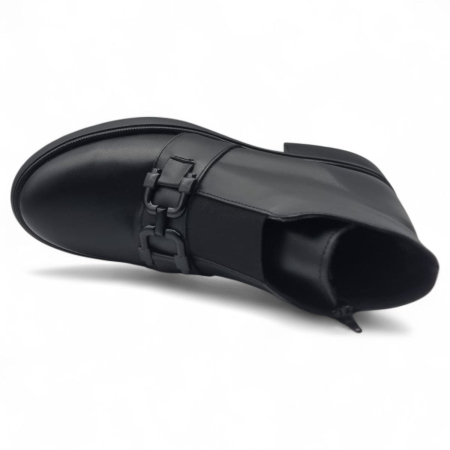 Ghete Damă Casual Din Piele Naturală Neagră 30401 [6]