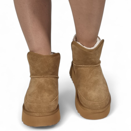 Ghete Damă Casual Din Piele Naturală Maro 30381 [11]