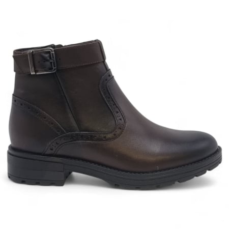 Ghete si botine clasice - Ghete Damă Casual Din Piele Naturală Maro 30441