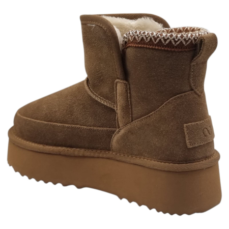 Ghete Damă Casual Din Piele Naturală Maro 30381 [6]