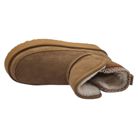 Ghete Damă Casual Din Piele Naturală Maro 30381 [4]