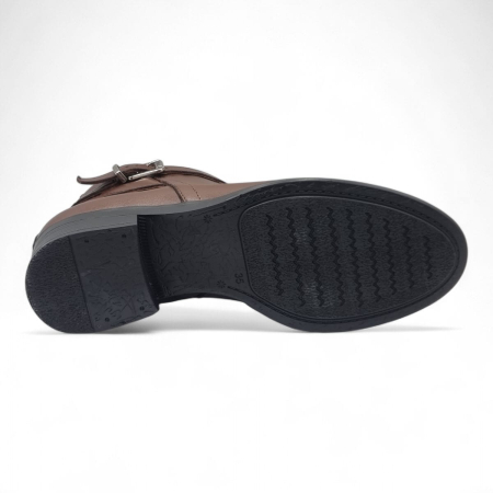 Ghete Damă Casual Din Piele Naturală Maro 30397 [5]