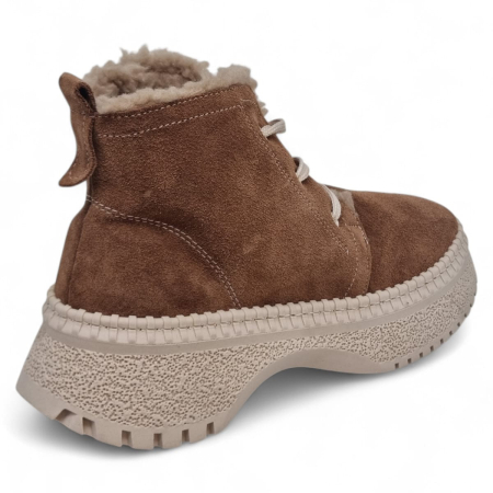 Ghete Damă Casual Din Piele Naturală Maro Vel 30327 [4]