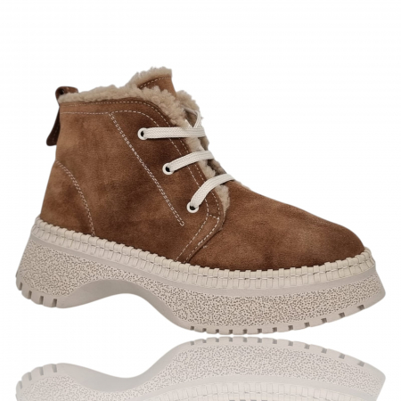 Ghete Damă Casual Din Piele Naturală Maro Vel 8764 [6]