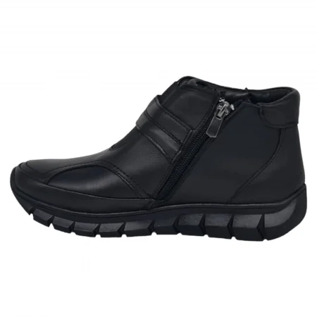 Ghete Damă Casual Din Piele Naturală Neagra 30101 [2]