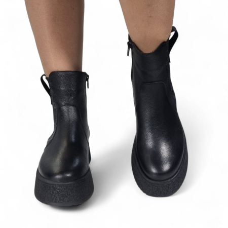 Ghete Damă Casual Din Piele Naturală Neagră 30339 [7]