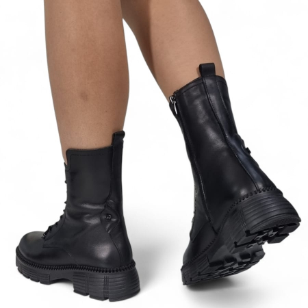 Ghete Damă Casual Din Piele Naturală Neagră 30373 [11]