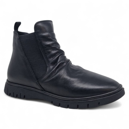 Ghete Damă Casual Din Piele Naturală Neagră 30405 [1]