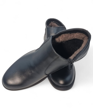 Ghete Damă Casual Din Piele Naturală Neagră 30407 [4]