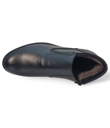 Ghete Damă Casual Din Piele Naturală Neagră 30407 [6]