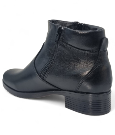 Ghete Damă Casual Din Piele Naturală Neagră 30407 [2]