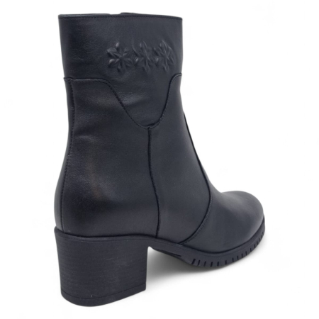 Ghete Damă Casual Din Piele Naturală Neagră 30411 [2]