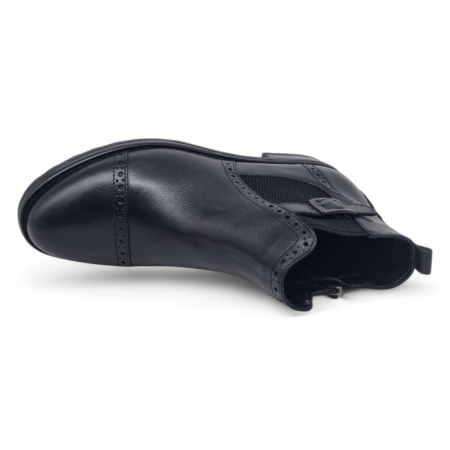 Ghete Damă Casual Din Piele Naturală Neagră 30412 [3]