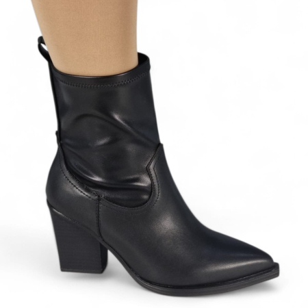 Ghete Damă Casual Din Piele Naturală Neagră 30413 [7]