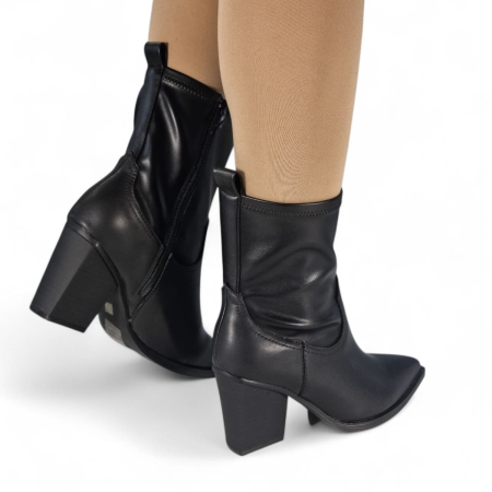 Ghete Damă Casual Din Piele Naturală Neagră 30413 [11]