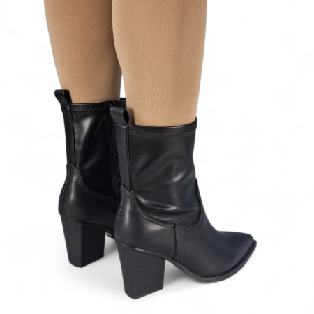Ghete Damă Casual Din Piele Naturală Neagră 30413 [10]