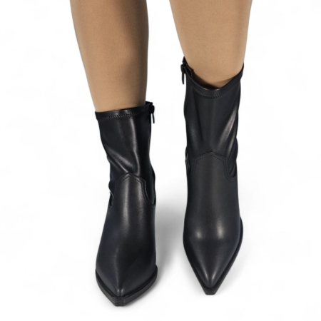Ghete Damă Casual Din Piele Naturală Neagră 30413 [8]