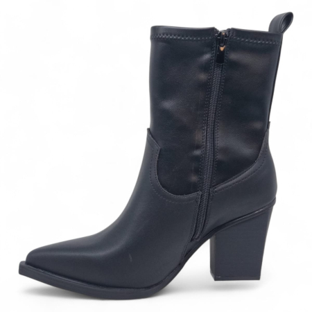 Ghete Damă Casual Din Piele Naturală Neagră 30413 [3]