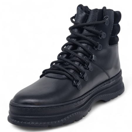 Ghete Damă Casual Din Piele Naturală Neagră 30417 [5]