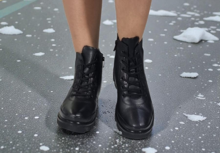 Ghete Damă Casual Din Piele Naturală Neagră 30423 [3]