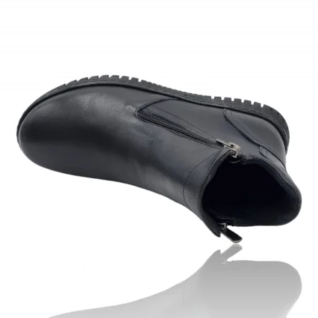Ghete Damă Casual Din Piele Naturală Neagră 30434 [5]