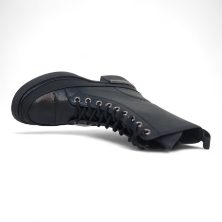 Ghete Damă Casual Din Piele Naturală Neagră 30440 [9]