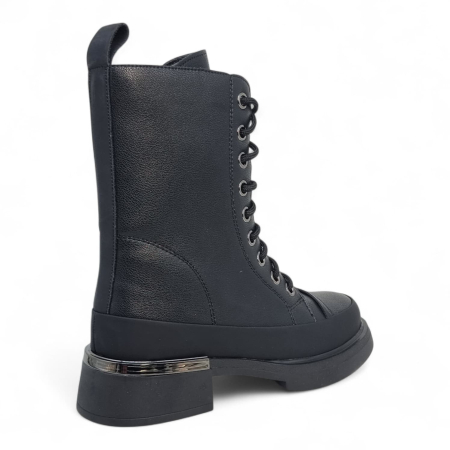 Ghete Damă Casual Din Piele Naturală Neagră 30440 [8]