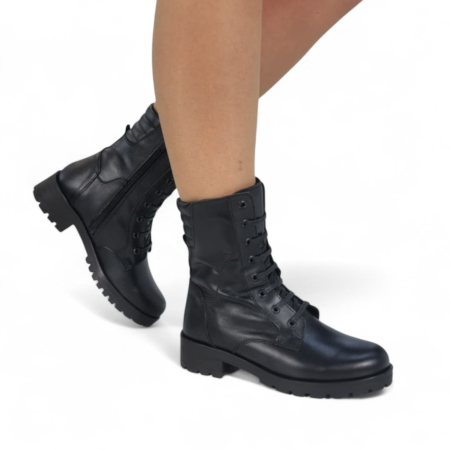 Ghete Damă Casual Din Piele Naturală Neagra  30442 [2]