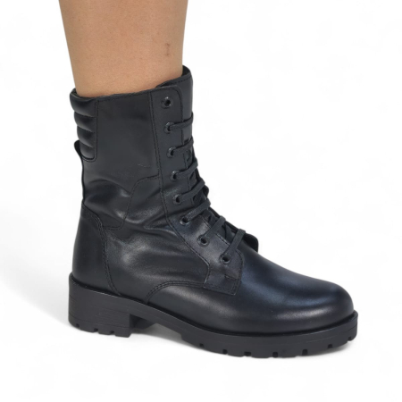 Femei - Ghete Damă Casual Din Piele Naturală Neagra  30442