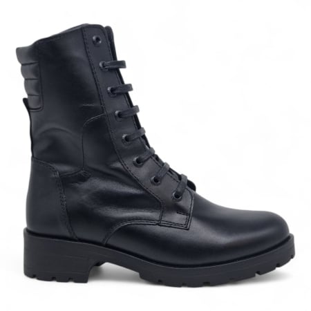 Ghete si botine clasice - Ghete Damă Casual Din Piele Naturală Neagra  30442