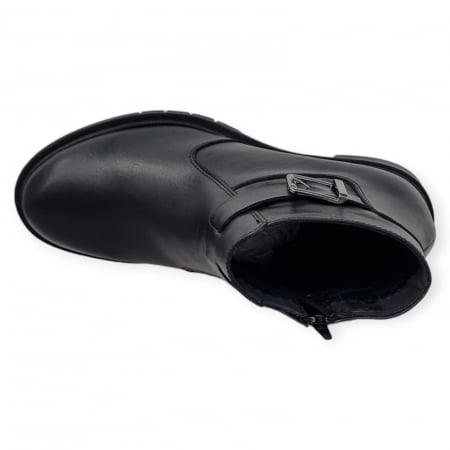 Ghete Damă Casual Din Piele Naturală Neagră 8535 [4]